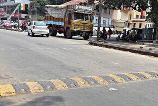 Speed breakers.
